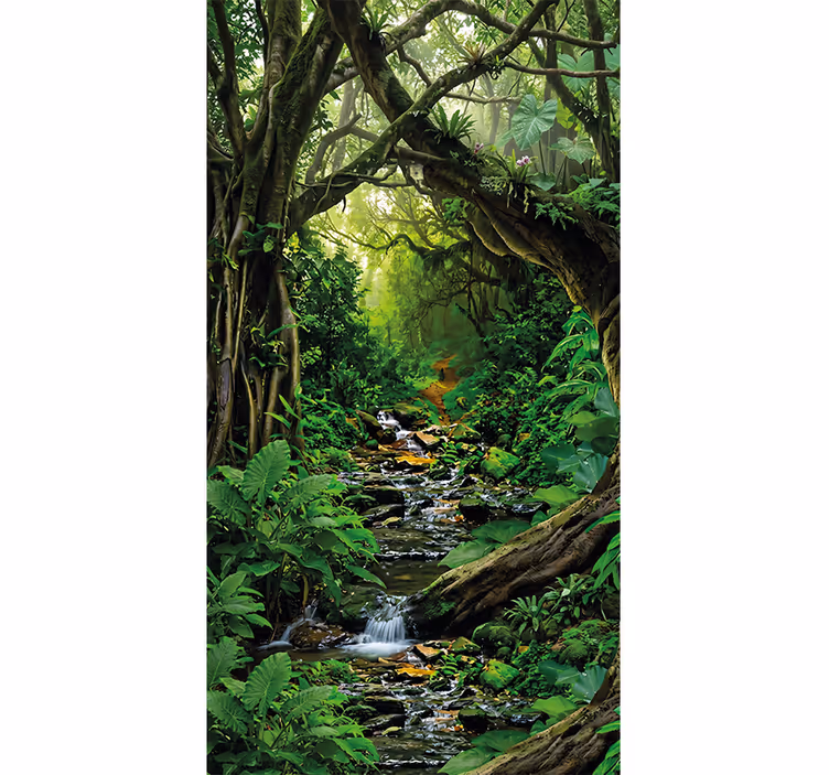 Carta da parati giungla oasi della foresta tropicale - TenStickers