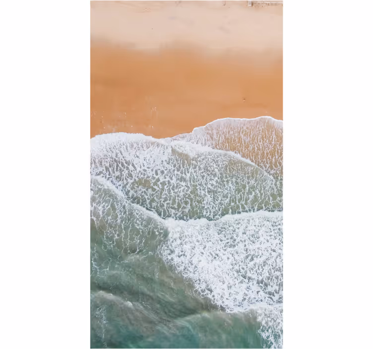 Fotomurale per bagno mare con grandi onde - TenStickers