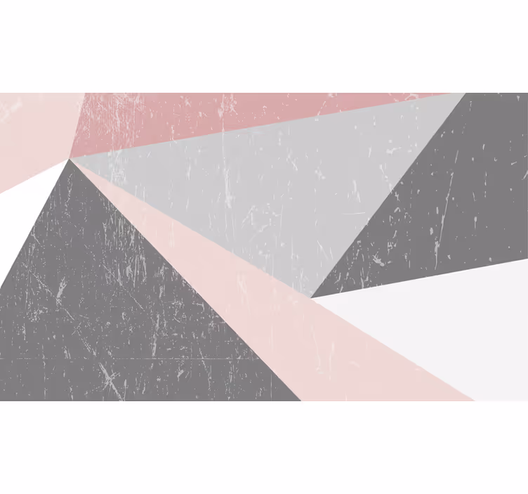 Fotomurale per bagno toni nordici geometrici triangolari - TenStickers