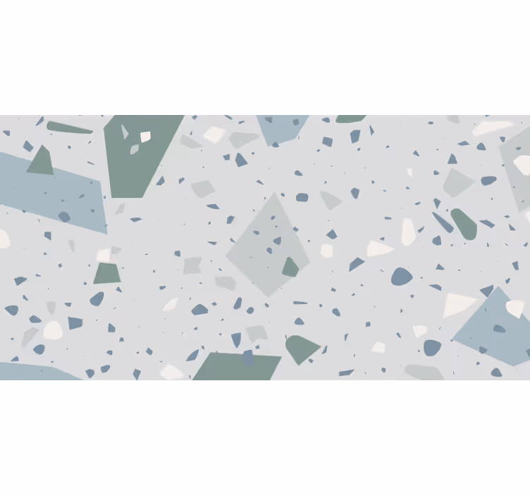 Fotomurale per bagno terrazzo blu e bianco - TenStickers