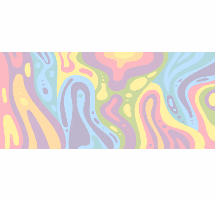Fotomurale per bagno effetto lampada lava colorata - TenStickers