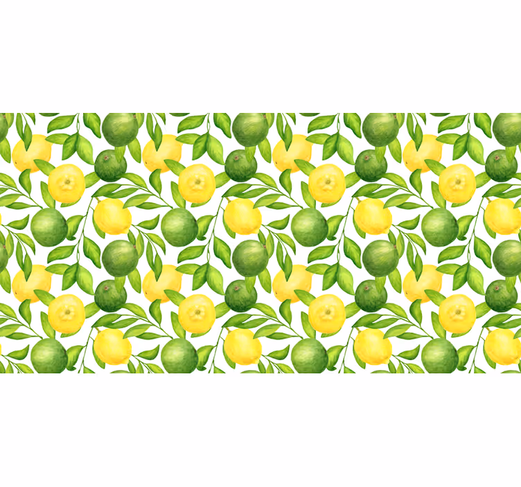 Fotomurale per cucina limoni e lime - TenStickers
