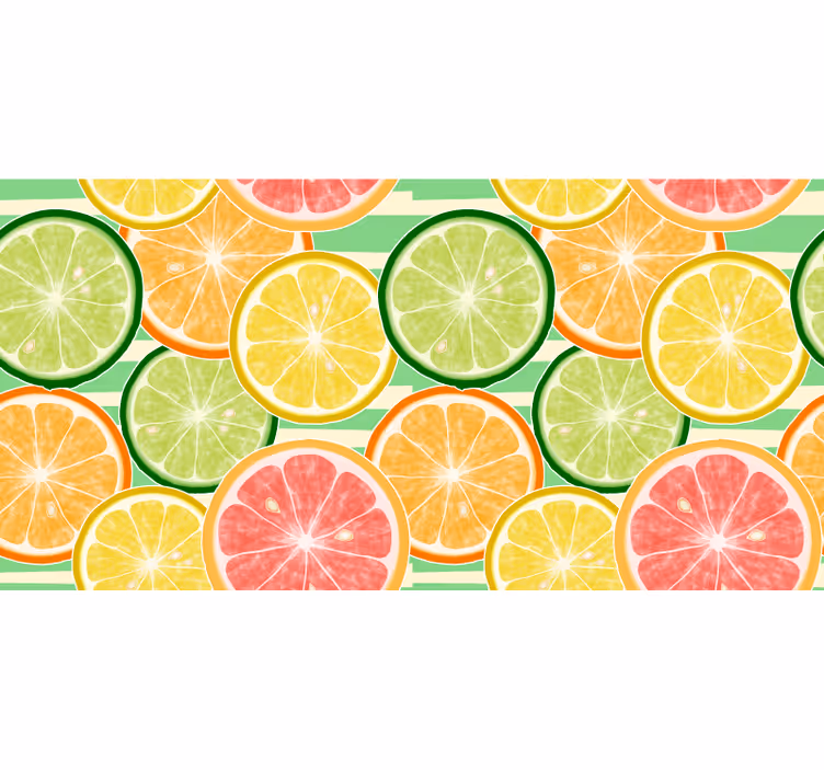 Fotomurale per cucina motivo frutti agrumi - TenStickers