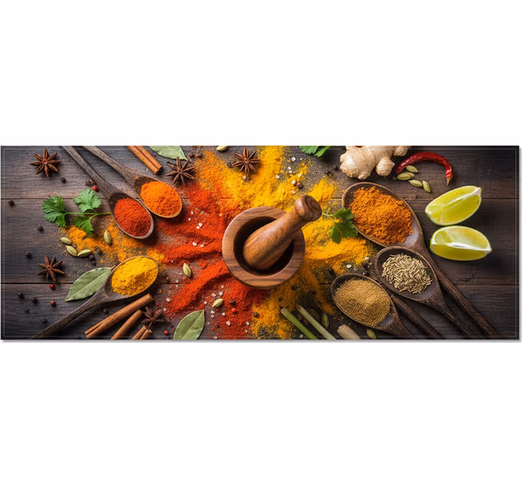 Fotomurale per cucina mondo esplosivo delle spezie - TenStickers