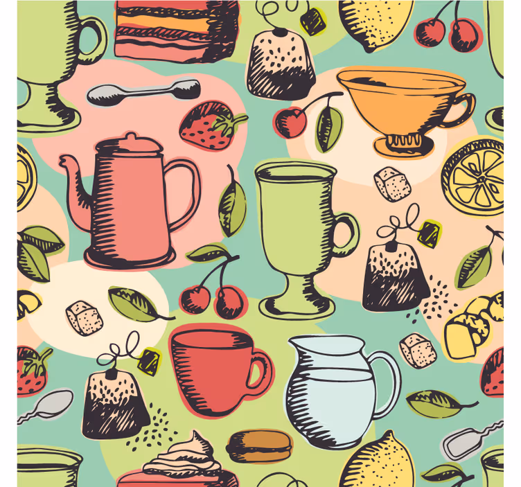 Fotomurale per cucina cibi da cucina - TenStickers