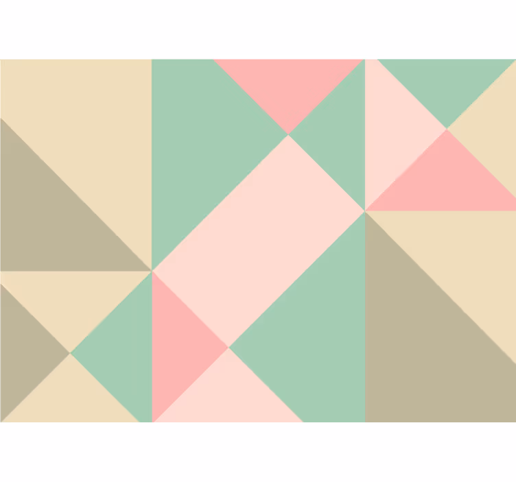 Fotomurale per cucina geometrico dai toni soft - TenStickers