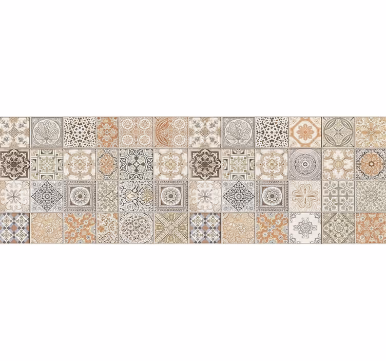Fotomurale beige collage caldo vintage - TenStickers