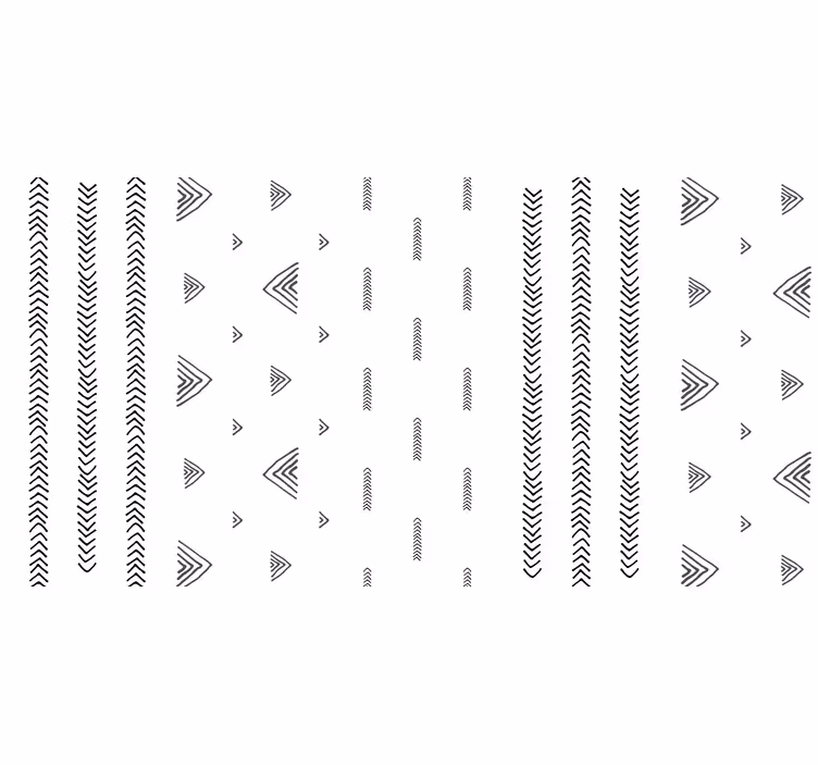 Fotomurale bianco righe nordiche in bianco e nero - TenStickers