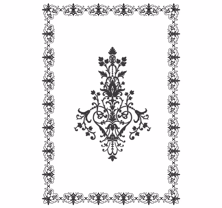 Fotomurale bianco damasco invecchiato - TenStickers