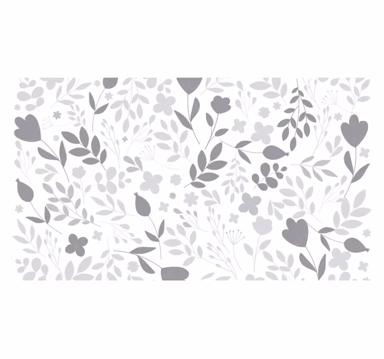 Fotomurale bianco tappeto vinile pattern grigio bianco - TenStickers