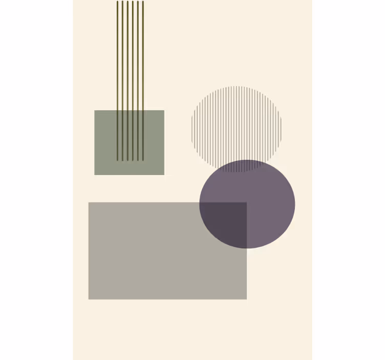 Fotomurale beige forme geometriche morbide - TenStickers