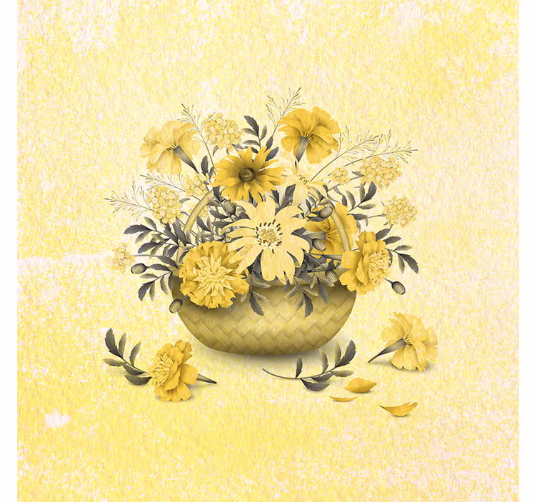 Fotomurale giallo fiori gialli belli - TenStickers