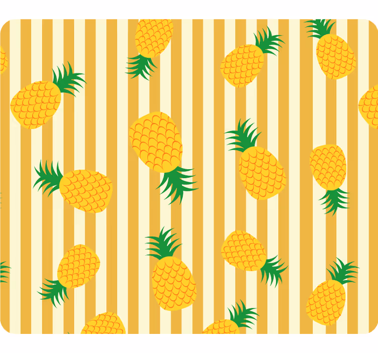Fotomurale giallo motivo ananas - TenStickers