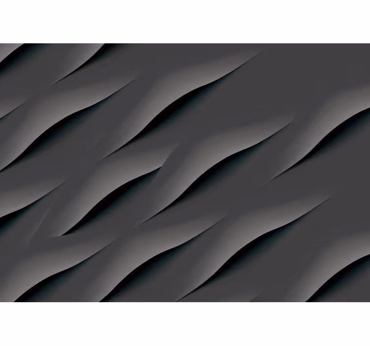 Fotomurale grigio motivi ondulati astratti - TenStickers