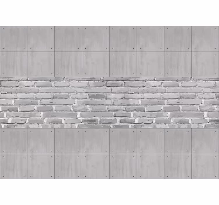 Fotomurale grigio pannelli in cemento - TenStickers