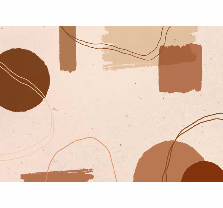 Fotomurale terracotta design astratto - TenStickers