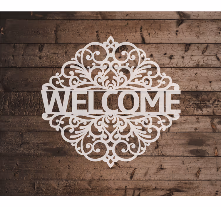Fotomurale per ingresso texture legno accogliente - TenStickers