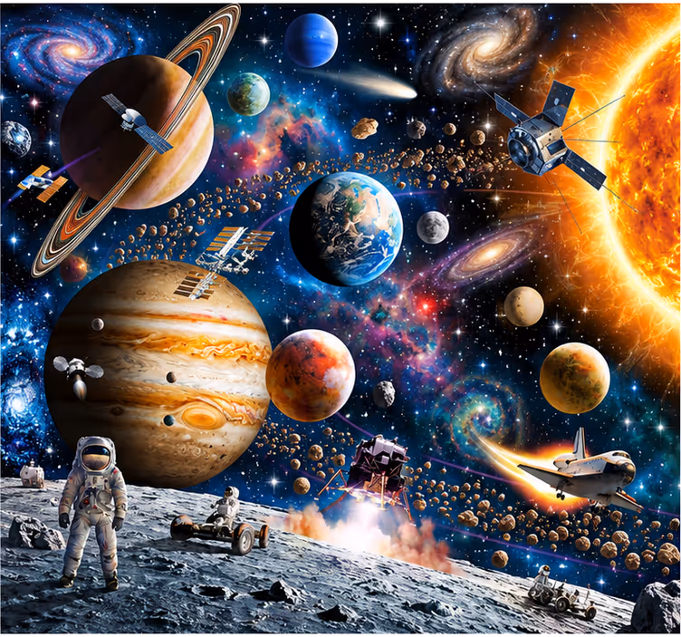 Fotomurale spaziale sistema solare - TenStickers