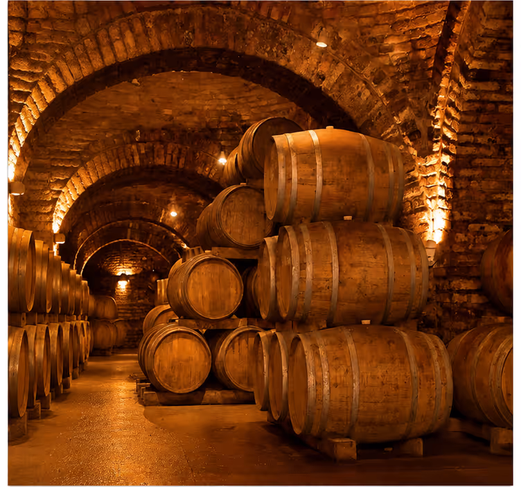 Fotomurale vintage cantina di vini - TenStickers