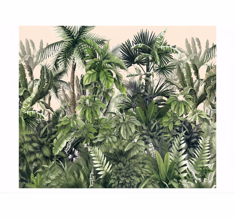 Fotomurali natura giungla tropicale fitta - TenStickers