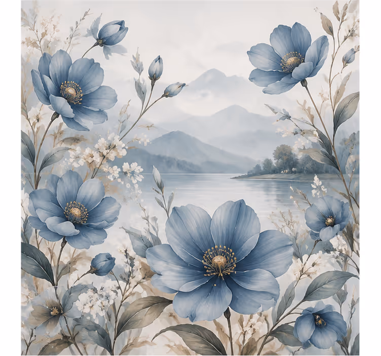 Fotomurali natura fiore blu - TenStickers