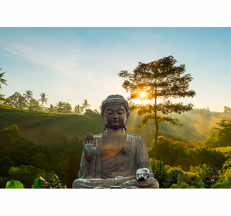 Incantevole fotomurale Buddha nella natura - TenStickers