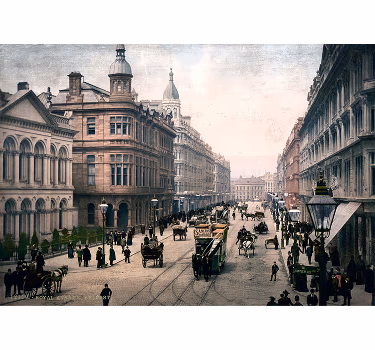 Fotomurali città e paesi paesaggio urbano storico - TenStickers