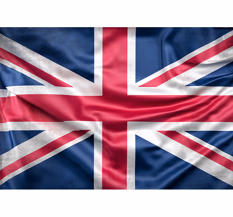 Fotomurale per camera con bandiera inglese - TenStickers