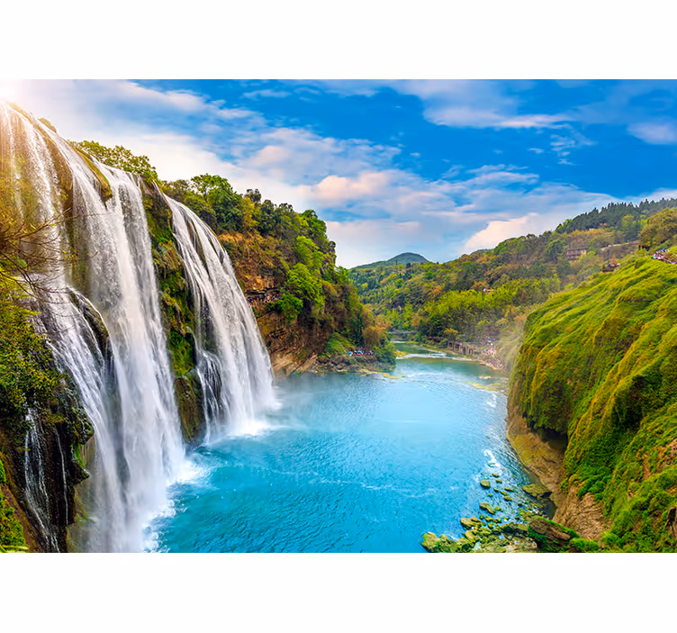 Fotomurale cascata del fiume - TenStickers