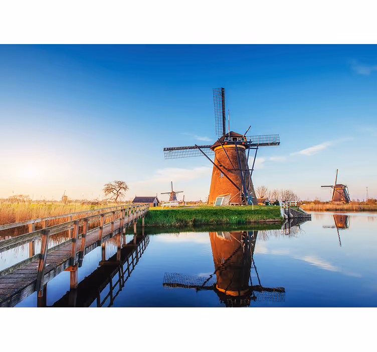 Fotomurale con tipico paesaggio olandese - TenStickers
