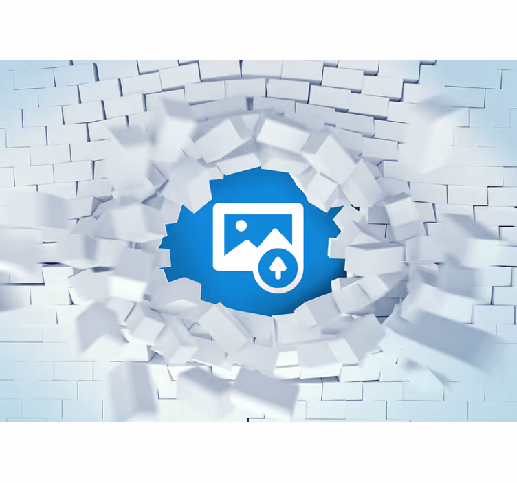 Fotomurale effetto 3d con effetto mattoni rotti - TenStickers
