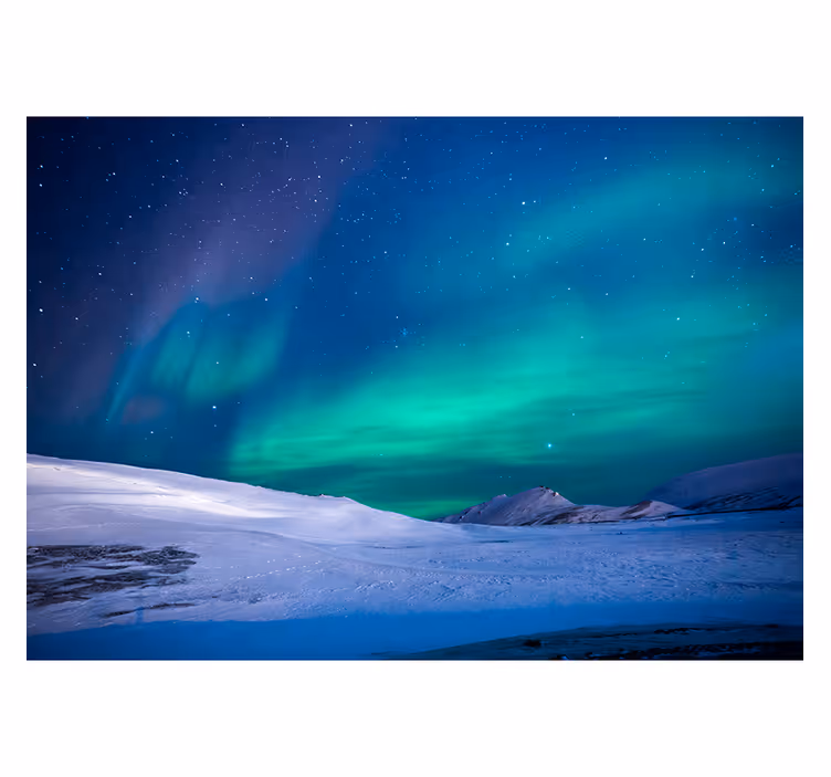 Fotomurale cielo cielo notturno dell'aurora - TenStickers