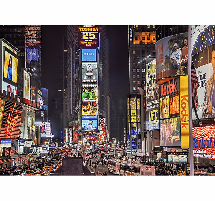 Fotomurale new york vivace times square - TenStickers