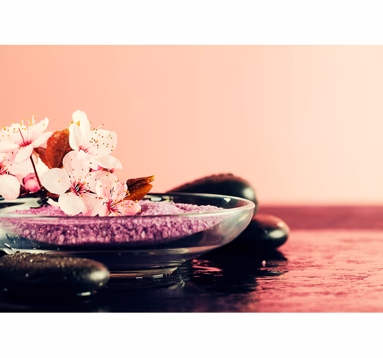 Fotomurale orchidee primo piano del fiore dell'orchidea - TenStickers