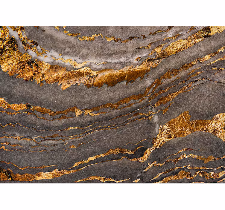 Fotomurale con texture marmo e oro - TenStickers