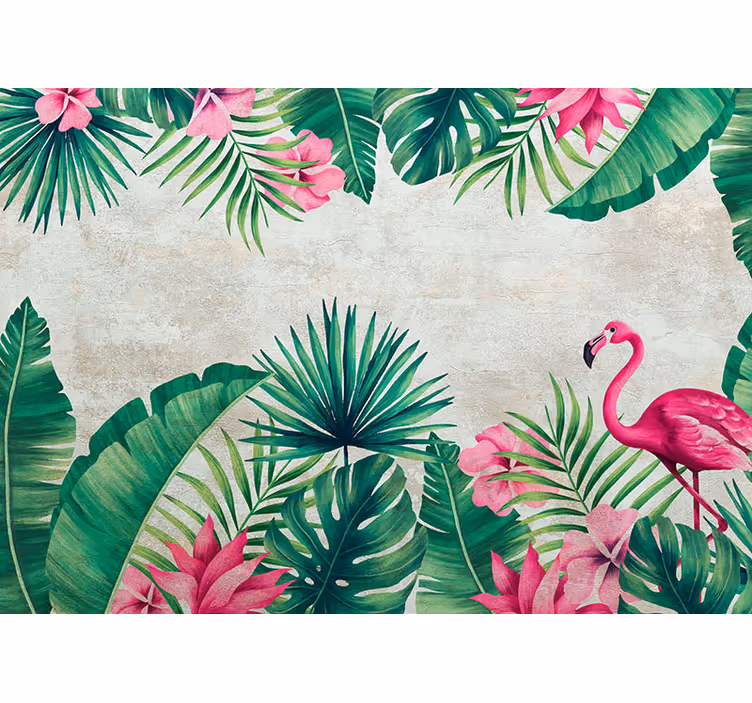 Fotomurali fiori diversi flora tropicale flamingo - TenStickers