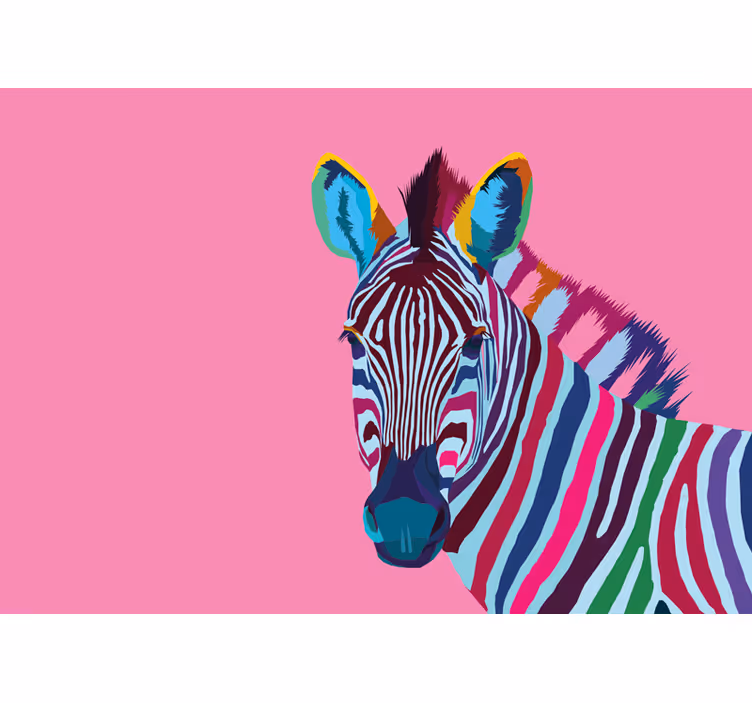 Fotomurale animali Zebra pop art - TenStickers