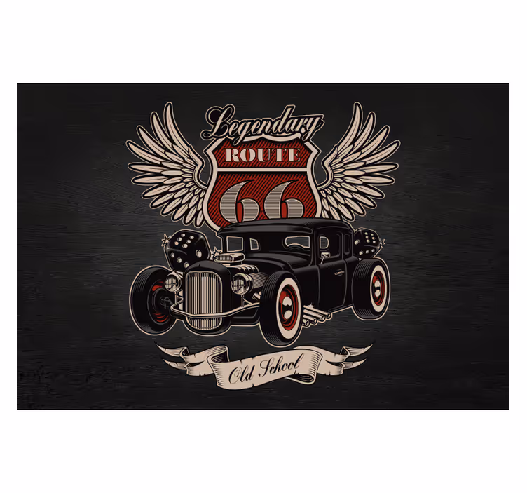 Fotomurale automobili Percorso di servizio - TenStickers