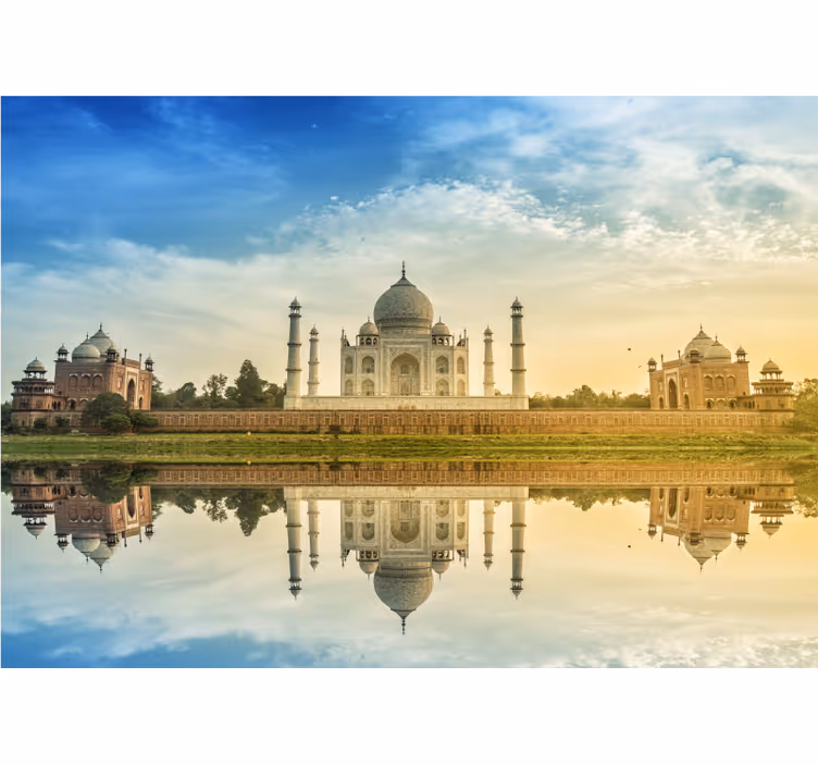 Fotomurale città immagine riflesso taj mahal - TenStickers
