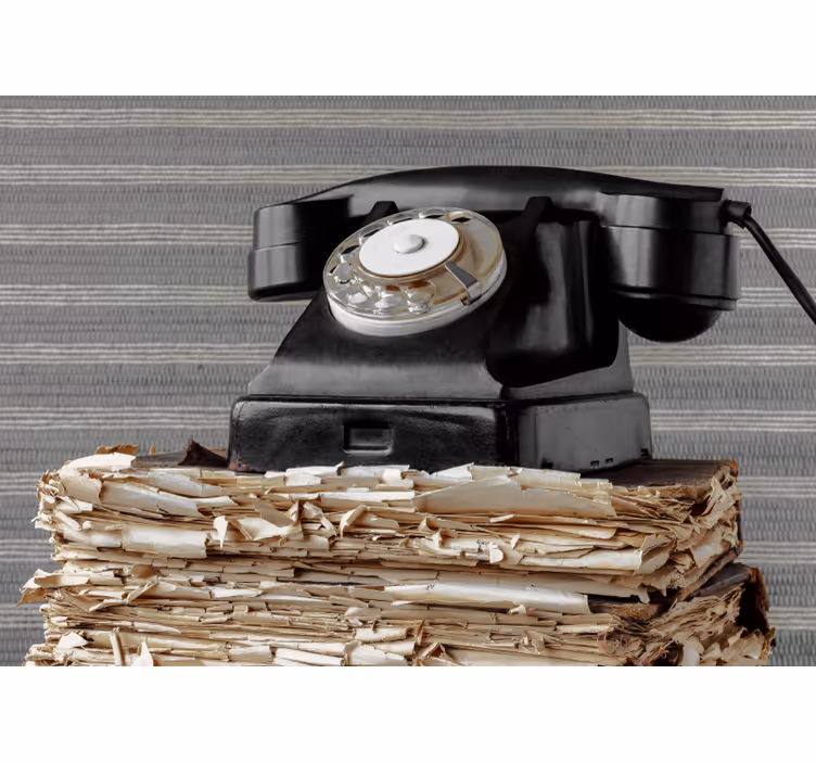 Fotomurale veicoli telefono vintage classico - TenStickers