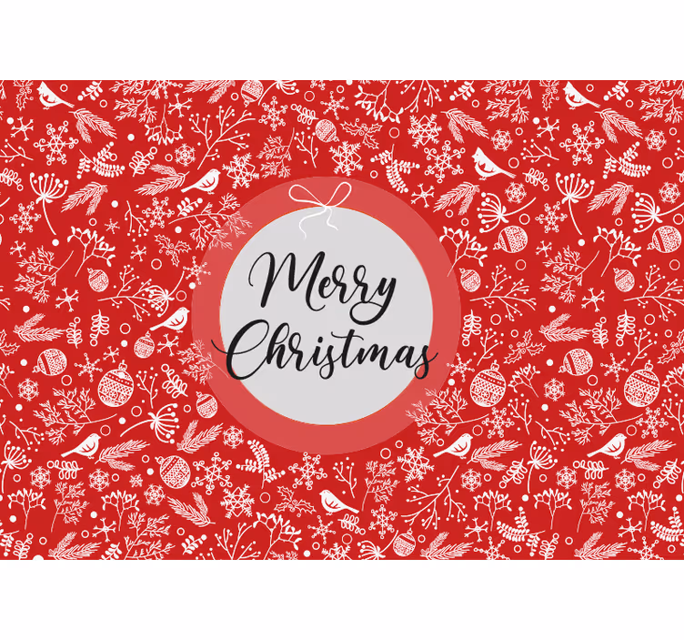 Fotomurale di Natale auguri di buone feste - TenStickers