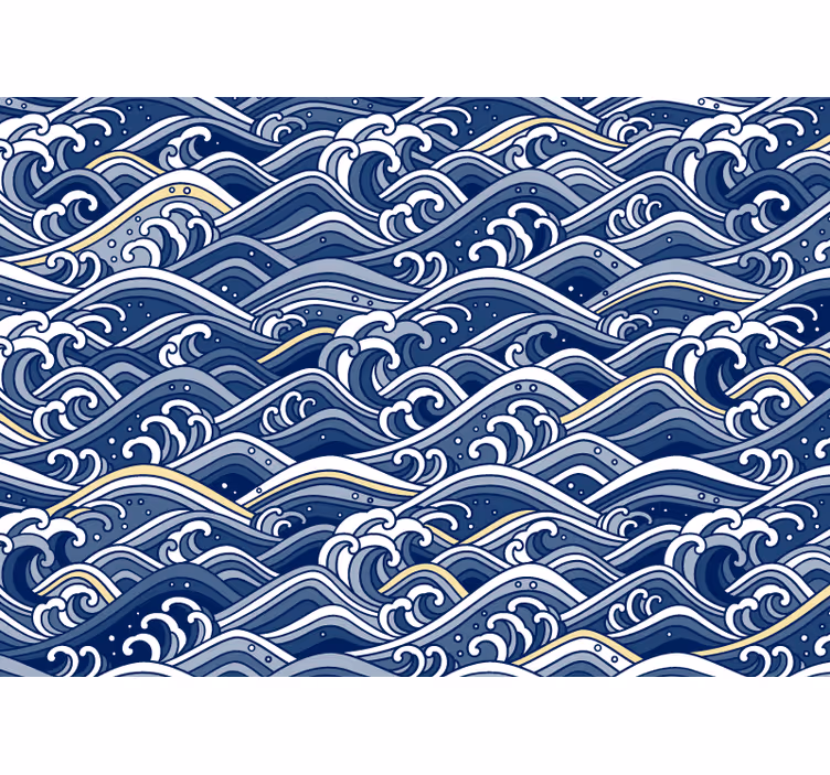 Fotomurale mare onde oceaniche fluide - TenStickers