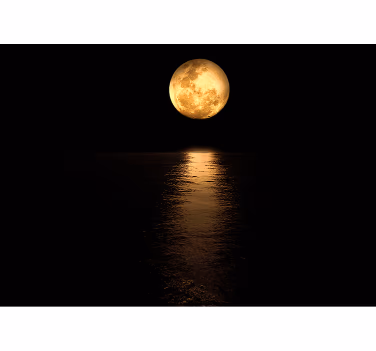 Fotomurale cielo Chiaro di luna d'oro - TenStickers