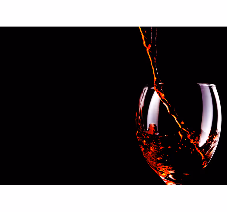 Fotomurale musicale spruzzo di vino fluente - TenStickers