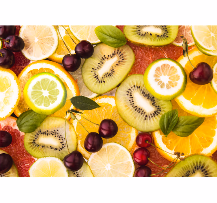 Fotomurale fiori medley di agrumi sliced - TenStickers