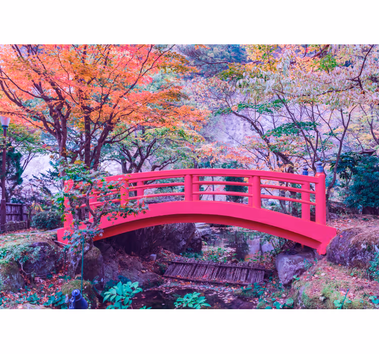 Fotomurale foresta arco del giardino tranquillo - TenStickers