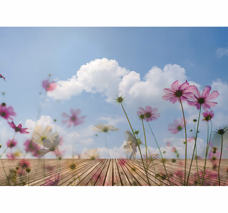 Fotomurale fiori sottotoni floreali delicati - TenStickers