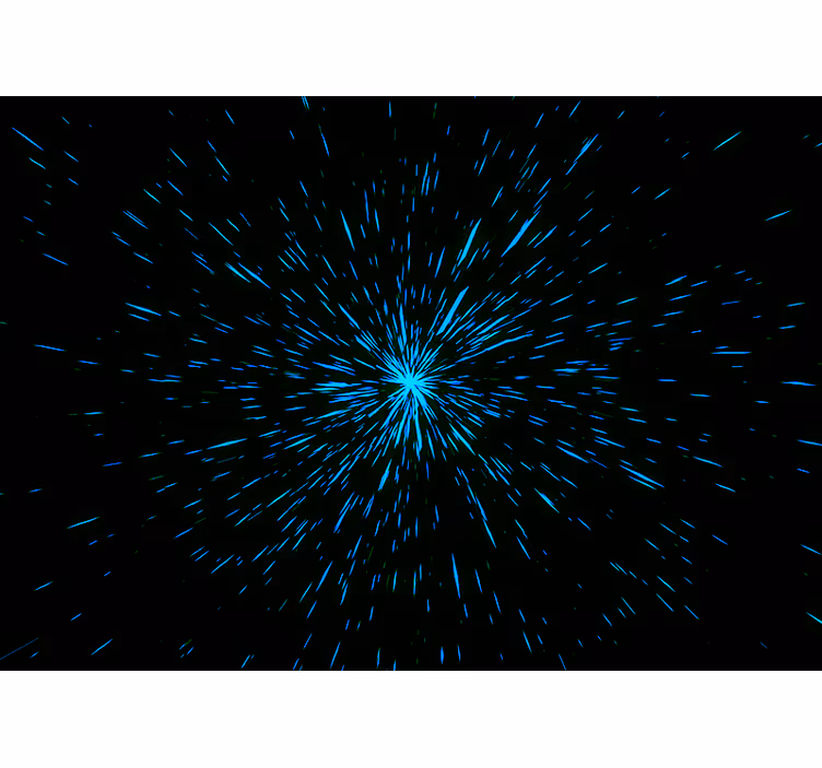 Fotomurale spaziale effetto esplosione di stelle - TenStickers