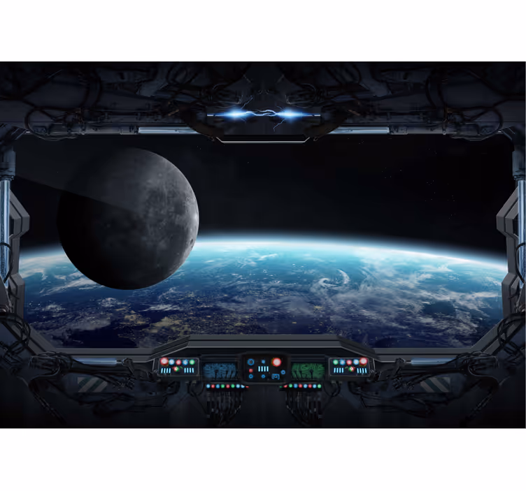Fotomurale spaziale punto di vista cosmico - TenStickers