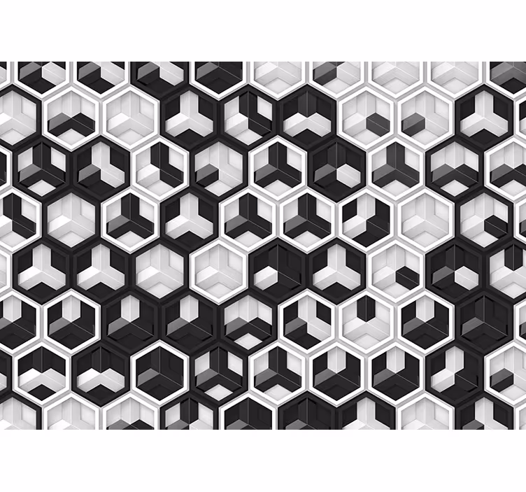 Fotomurale astratto motivo esagonale geometrico - TenStickers